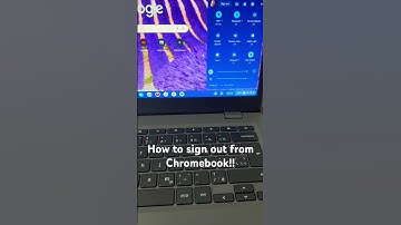 How to sign out from Lenovo Chromebook !!