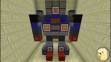 Minecraft - How To Build Transformers G1 Skids Robot Mode!