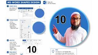 MS-WORD Shapes Design | Shapes Practice Design | Microsoft Word Shapes Design Bengali Tutorial