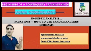 how to use Error Handlers Power-query hindi- SERIES 24