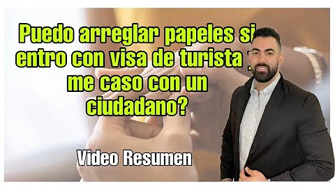 ¿Puedo casarme con un ciudadano estadounidense con visado de turista?