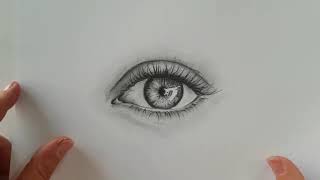 Karakalem Göz Çizimi Nasıl Yapılır 1#çizim #karakalem #sketch #göz #eyedrawing #charcoal #drawing