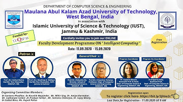 FDP - Intelligent Computing (Day-II) (MAKAUT, WB)