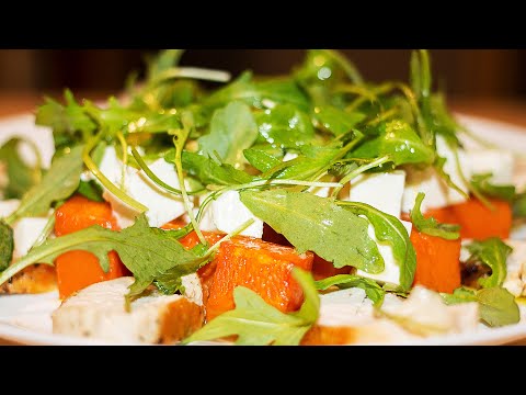 Video: Salat Mit Kürbis, Rucola Und Feigen