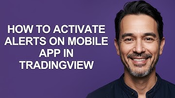 How to Activate Alerts on Mobile App In Tradingview - KevinHowTo