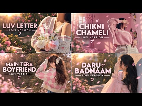 Luv Letter × Chikni Chameli × Main Tera Boyfriend × Daru Badnaam | Lofi Mashup | Slowed + Reverb