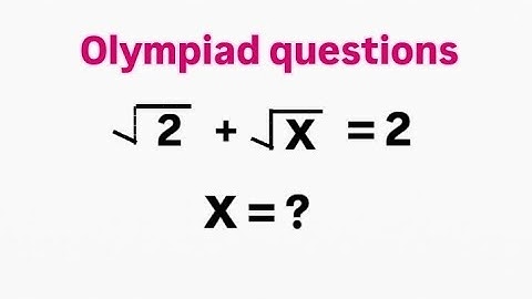square root simplification | Nice math olympiad questions | find x #shortsfeed #matholympiad #maths