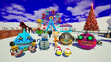 Pacman vs Monster Pacman - Robot pacman vs monster Pacman-A Christmas Special #pacman #robotpacman