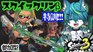 【スプラトゥーン３】スクイックリンβ特訓（参加型）