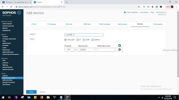 how to configure port for service sophos xg 230 firewall