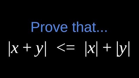 Triangle Inequality Proof