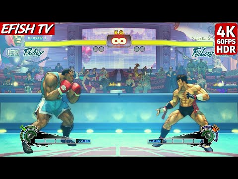 Balrog vs Fei Long (Hardest AI) - Ultra Street Fighter IV
