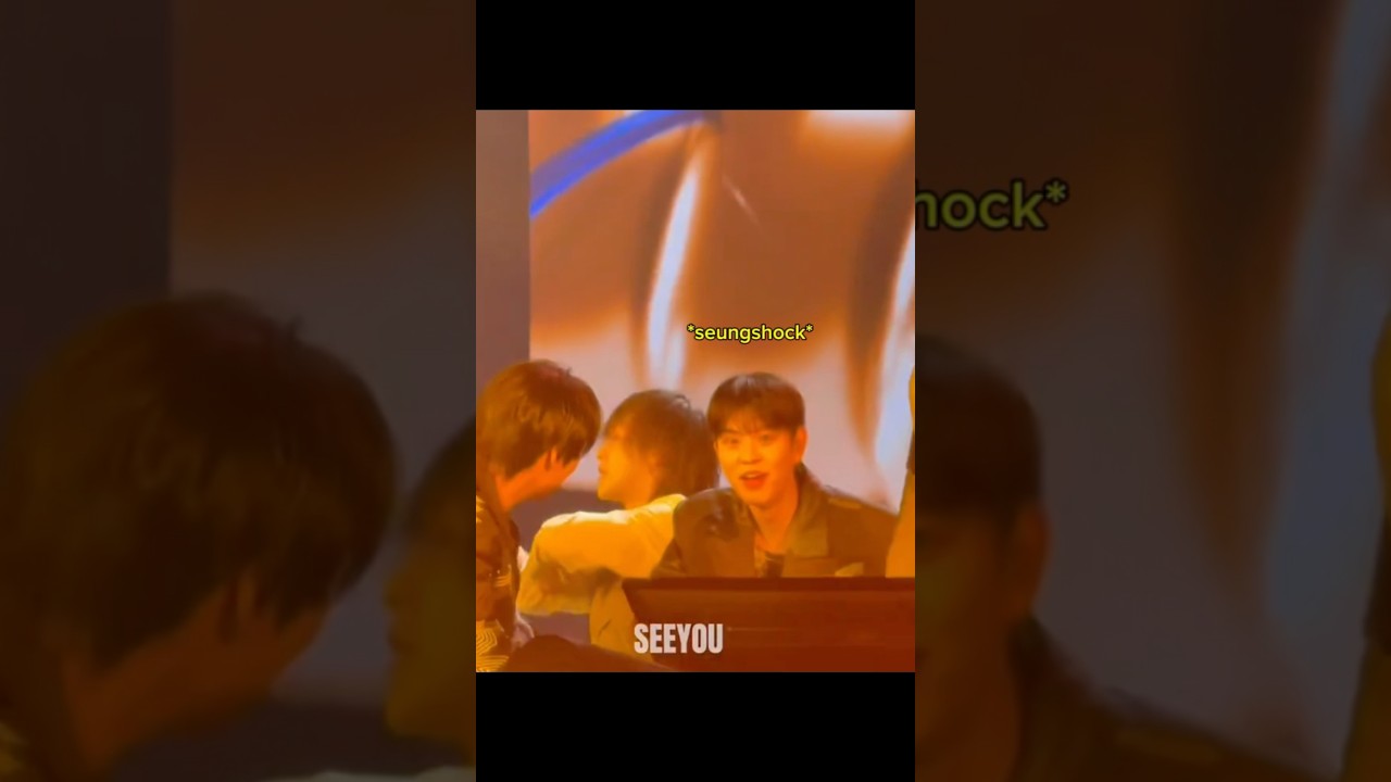 Lee Know totally shocked Seungmin 😂 [ 