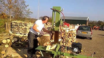 Diy Homemade vertical fast woodsplitter