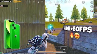 iPhone 13 HDR+60FPS in 2024  / Pubg Test, 4 Fingers Gameplay ❤