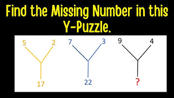 Find the Missing Number in this Y-Puzzle.