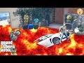 GTA 5 - The FLOOR IS LAVA Challenge (funny)