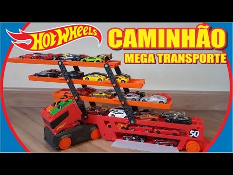 Hot wheels Caminhão De Transporte De Equipe E Carros De Corrida Variados  Colorido