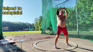 Hammer Throw; Dress Rehearsal, 33.28m, 5kg. Master Athletics, M60, 10/2024