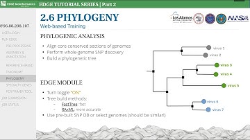 EDGE Tutorial Part 2.6 - Phylogenetic Analysis