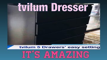 How to Setup TVILUM 5 Drawer‼️Just awesome 😎#drawer #setup