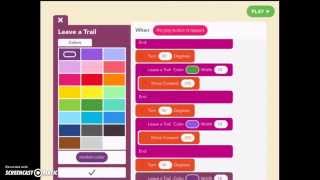 Hopscotch: Leave a trail, make a shape, create a background