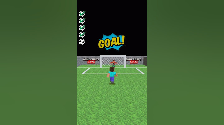 Rigori con la palla da calcio su Minecraft 😎