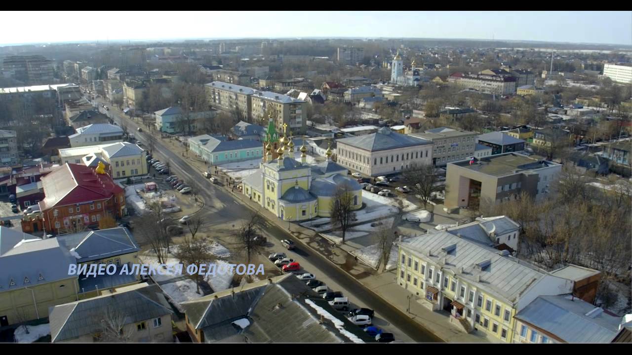 Аэросъемка Муром Московская ул. полет над центром 2016 Inspire 1pro