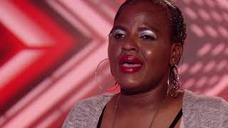 Abiola Allicock gives Simon the giggles   Auditions Week 1   The X Factor UK 2016