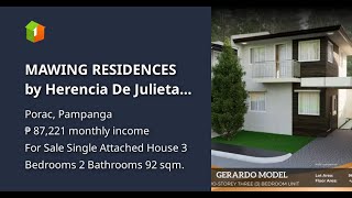 Mawing Residences By Herencia De Julieta In Porac Pampanga.