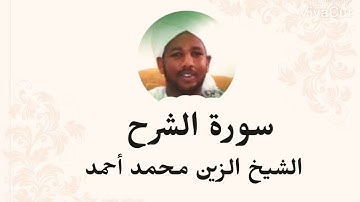 سورة الشرح الشيخ  الزين محمد أحمد