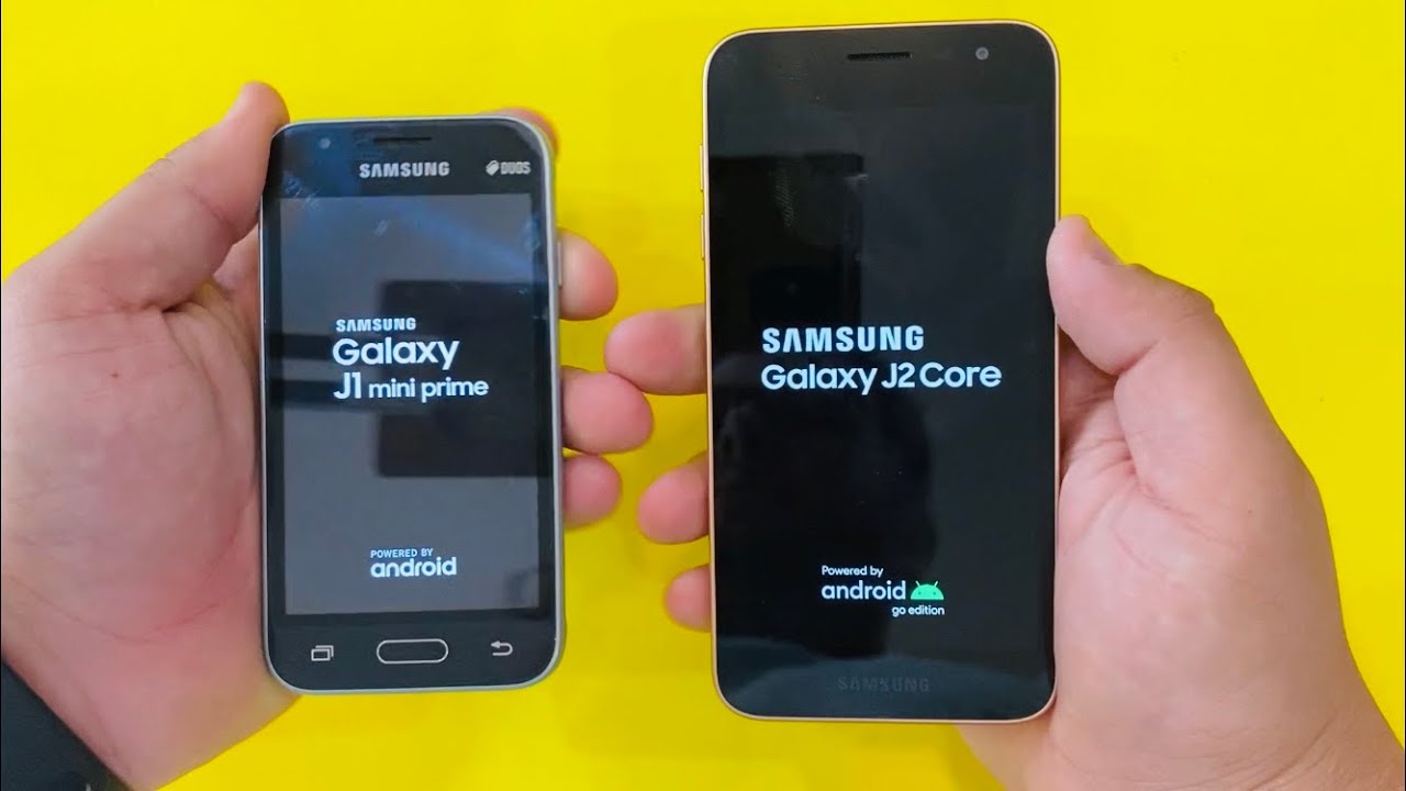 Samsung Galaxy J1 Mini Prime Vs Samsung Galaxy J2 Core Youtube