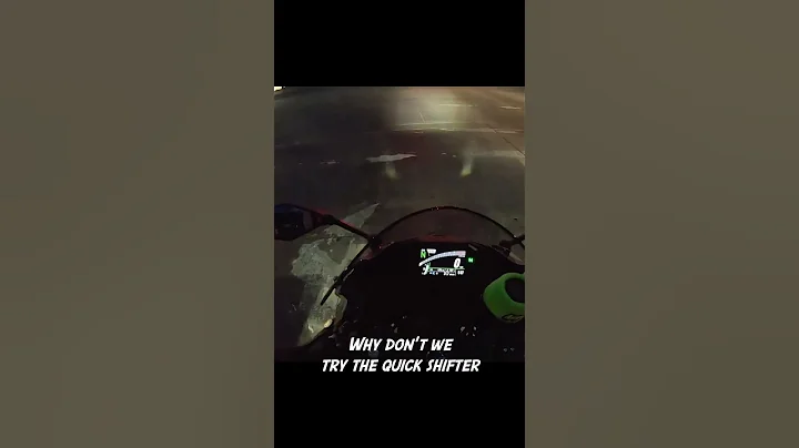 ZX-6R RIDER USES QUICK SHIFTER FOR THE FIRST TIME!!!