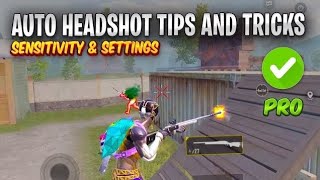 Best Settings For Auto Headshots & Eye Button Tricks ✅ | PUBG MOBILE/BGMI | (Tips & Tricks)