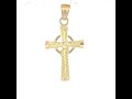 Video: 10Kt-Gold Cross Pendant