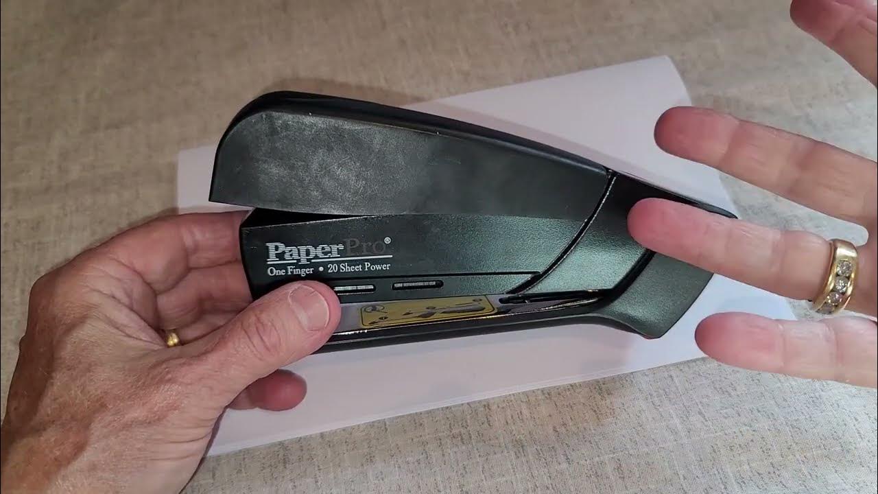 PaperPro Stapler Review EASY TO USE Spring Power Technology YouTube