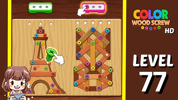 Color Wood Screw Level 77 Solution Walkthrough