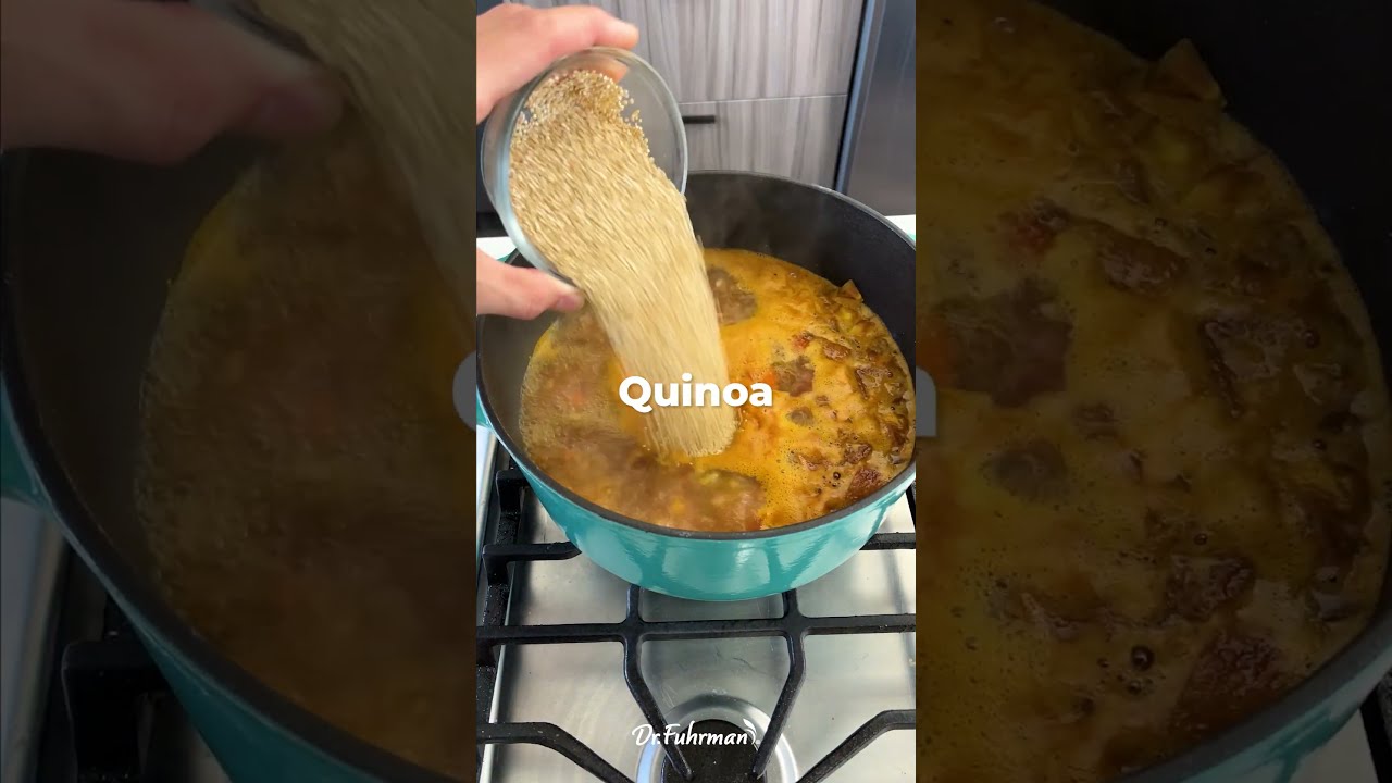 How to Make Quinoa Bean Soup  Nutritarian Recipes  Dr Joel Fuhrman