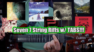 7 Riffs To Kickstart Your 7 String Journey!! (w/ Onscreen Tabs)
