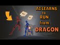 AI Learns To Run From a DRAGON!