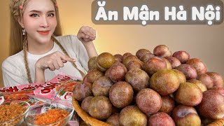 Eat Hanoi plums with Blond Hair | Delicious spicy salted plum shake.