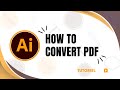 How to convert pdf file to adobe illustrator