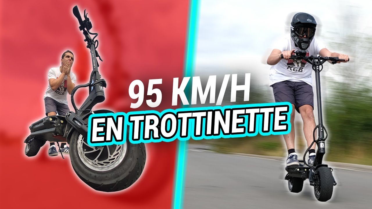 JE ROULE À 95 km/h EN TROTTINETTE ! (la plus puissante du monde) 