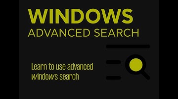 Windows Advanced Search Query syntax