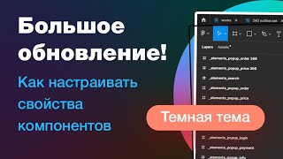 Темная тема, auto layout, свойства компонентов: большое обновление Фигма. Config Figma 2022