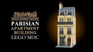 Modular Parisian Apartment Building - LEGO Modular Paris MOC