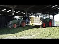 Silage 2023  buckraking on the clamp with fendt 724  fendt favorit rolling