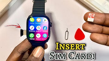 S10 Max Smartwatch: How to Insert SIM Card