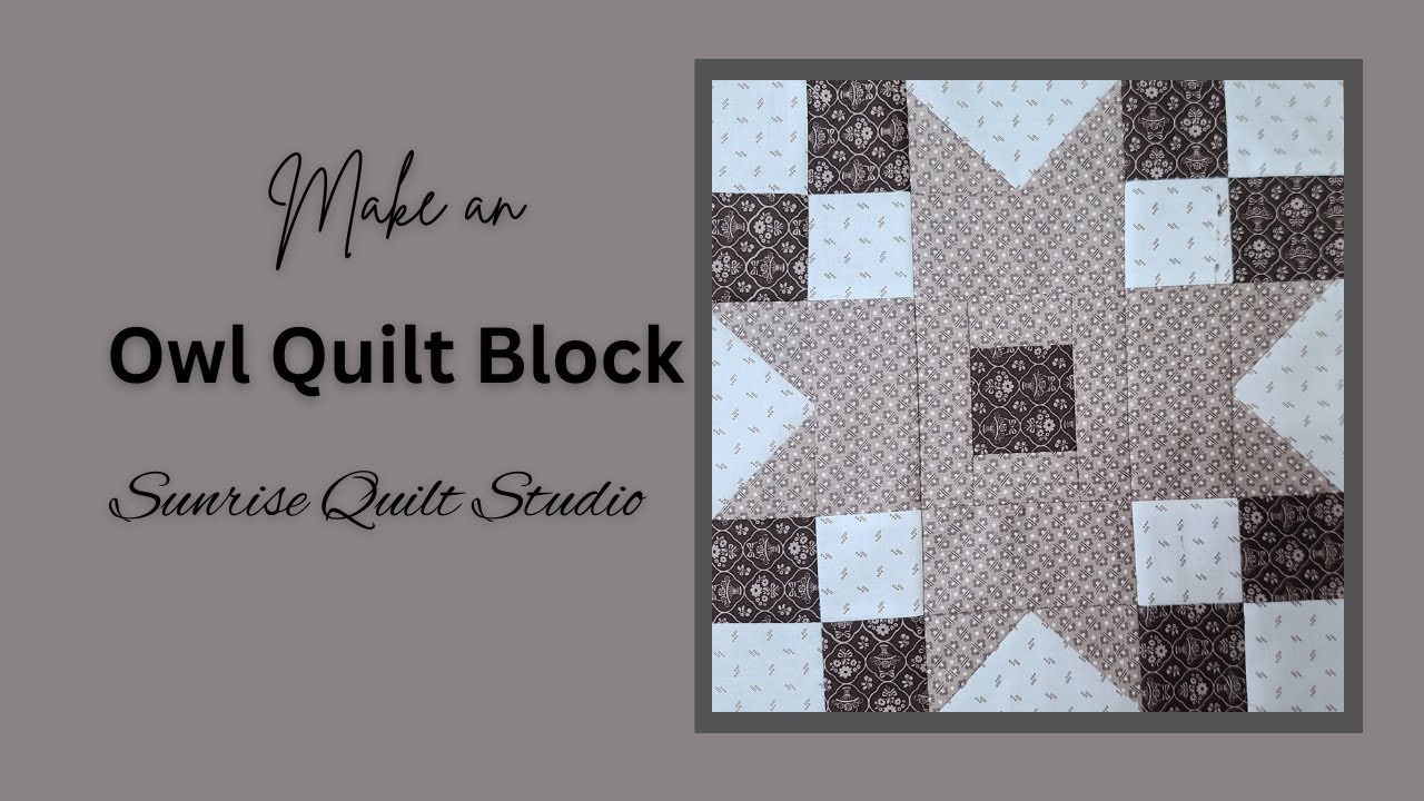 Make an Owl Block