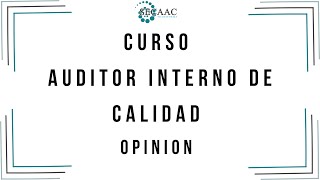 CURSO: Auditor Interno de Calidad. UNIVERSIDAD TECNOLÓGICA REGIONAL DEL SUR pt.1